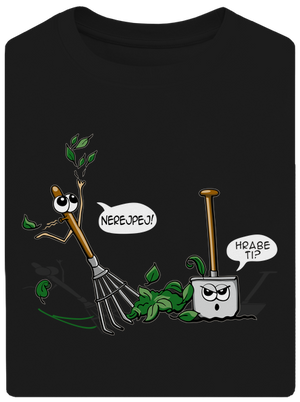 Hrabe ti? unisex tričko oversized Black