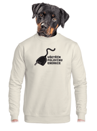 unisex mikina bez kapuce