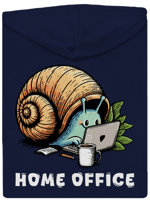 Šnekův home office pánská mikina na zip Navy