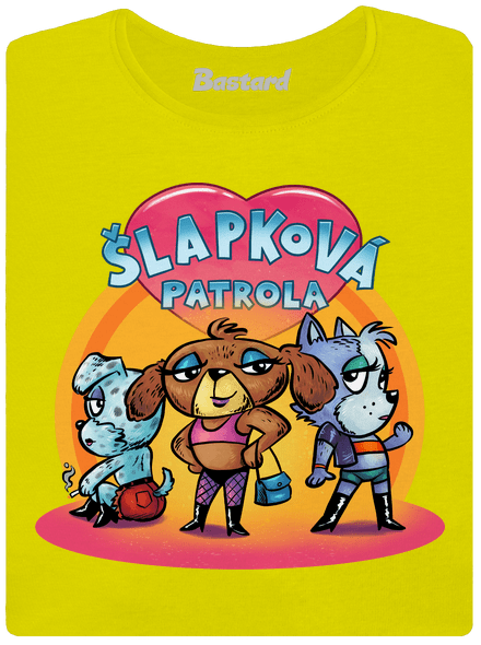 Šlapková patrola dámské tričko premium Lemon