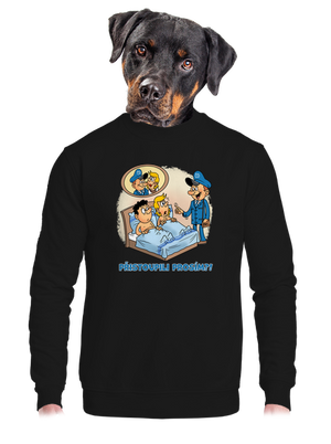 unisex mikina bez kapuce