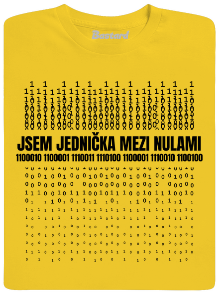Jednička mezi nulami pánské tričko Gold