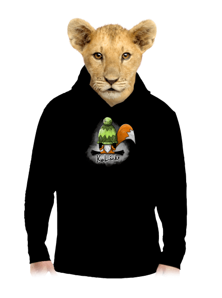 Kulišák dětská mikina klokanka Black