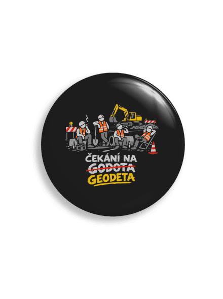 Čekání na geodeta placka uni