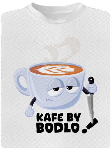 Kafe by bodlo pánské sportovní tričko White