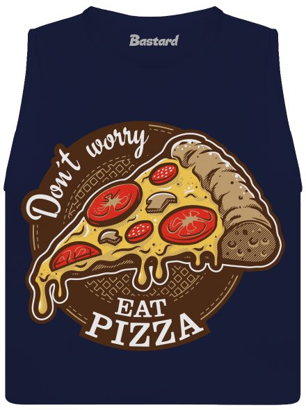 Pizza dámské tílko volné Navy