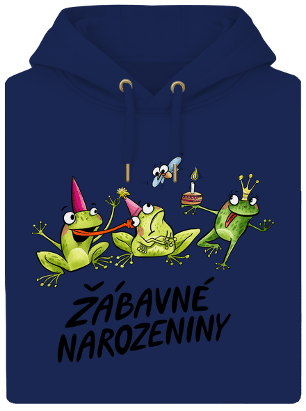 Žábavné narozeniny unisex mikina premium Navy