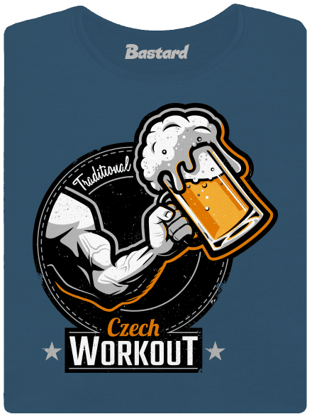 Czech Workout dámské tričko premium Petrol Blue