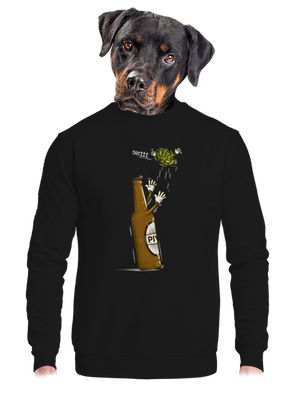 unisex mikina bez kapuce