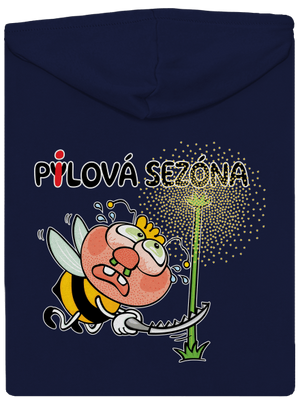 Pylová sezóna pánská mikina na zip Navy