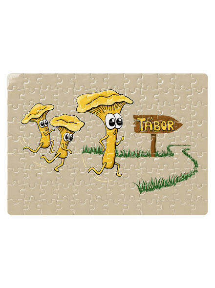 Běží lišky k Táboru puzzle White