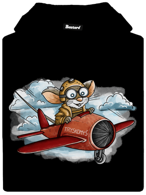 Tryskomyš dámská mikina klokanka Black