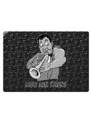 Louis Armstrong puzzle White