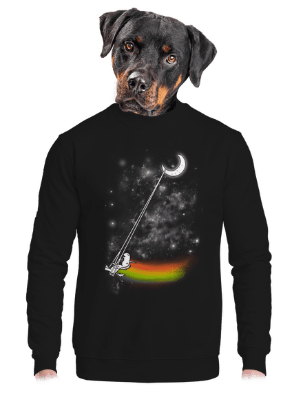 Unicorn Universe unisex mikina bez kapuce Black