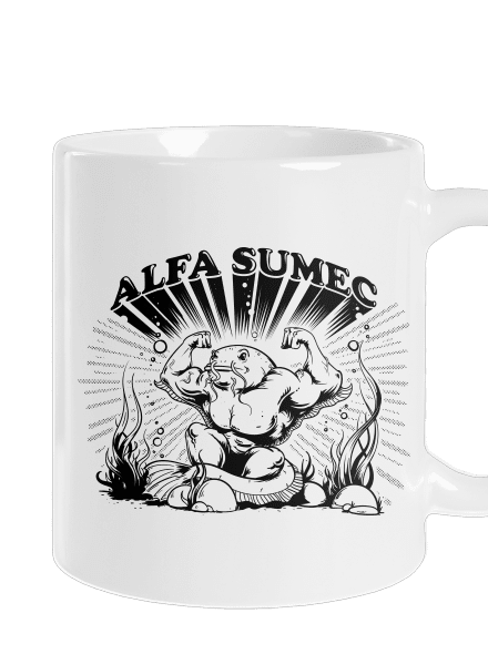 Alfasumec klasický hrnek White