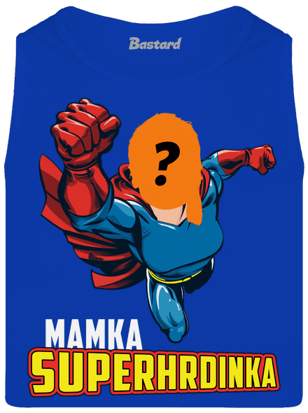 Mamka superhrdinka pánské tílko Royal Blue