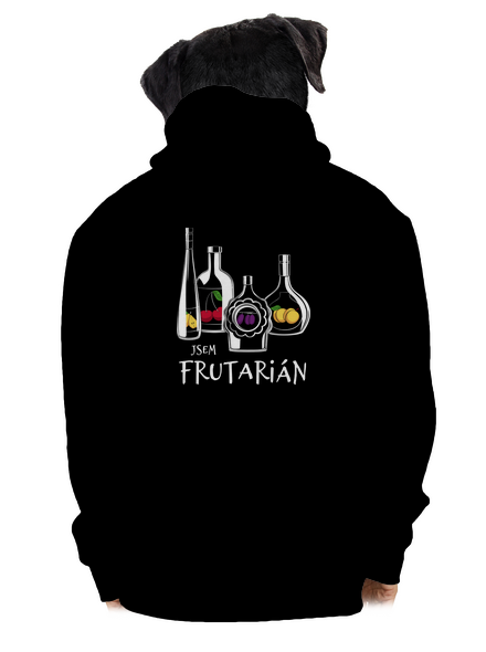 Frutarián pánská mikina na zip Black