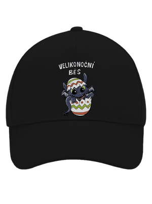 Velikonoční běs kšiltovka baseballka Black