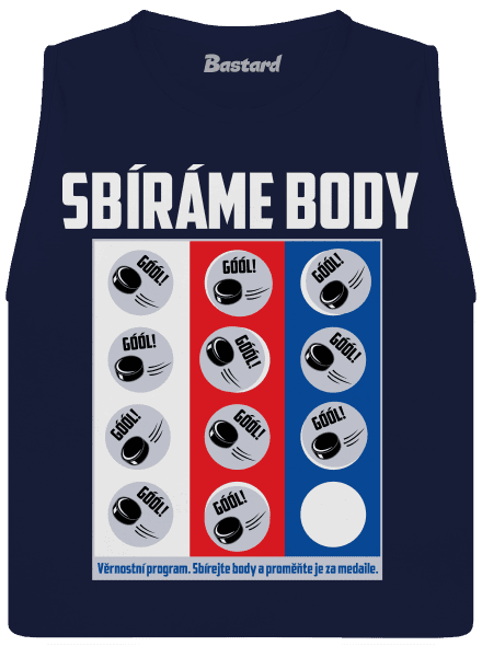 Sbíráme body - hokej dámské tílko volné Navy