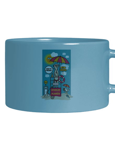 Plavčík hrnek makronka Blue Macaron