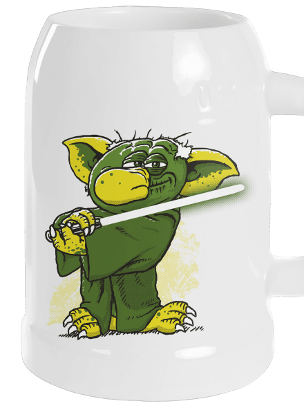 Yoda v rákosí půllitr White