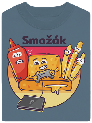 Smažák unisex mikina bez kapuce Nordic Blue