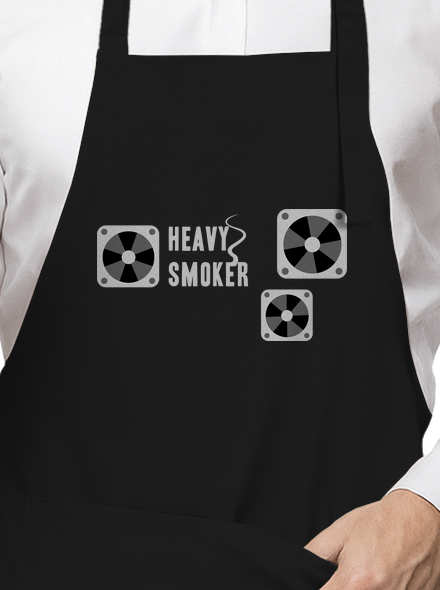 Heavy smoker zástěra Black
