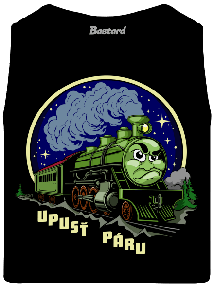 Upusť páru pánské tílko Black