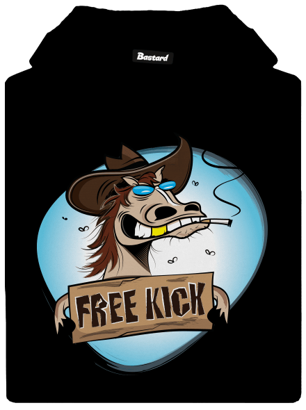 Free kick dámská mikina klokanka Black