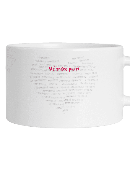 Mé srdce patří hrnek makronka White