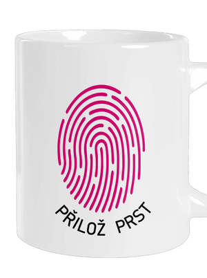 Přilož prst velký hrnek White