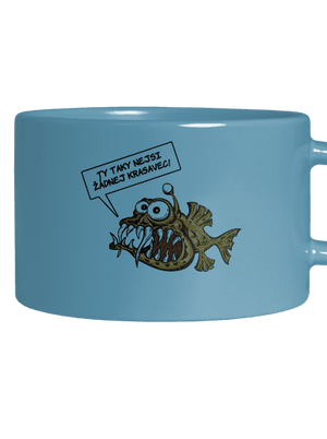 Mořský ďas hrnek makronka Blue Macaron