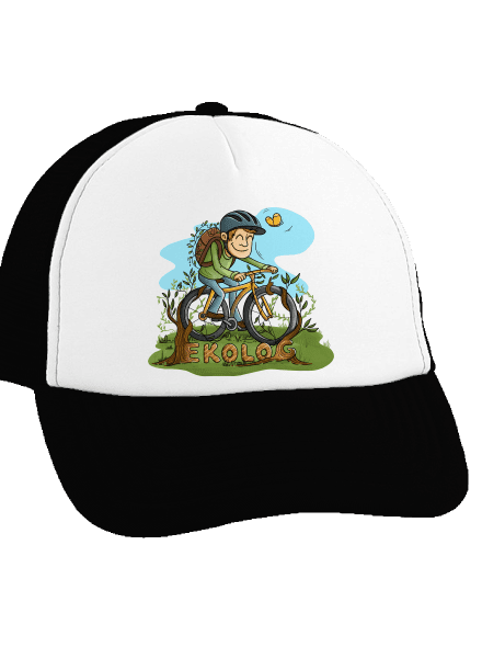 Ekolog kšiltovka truckerka Black cap