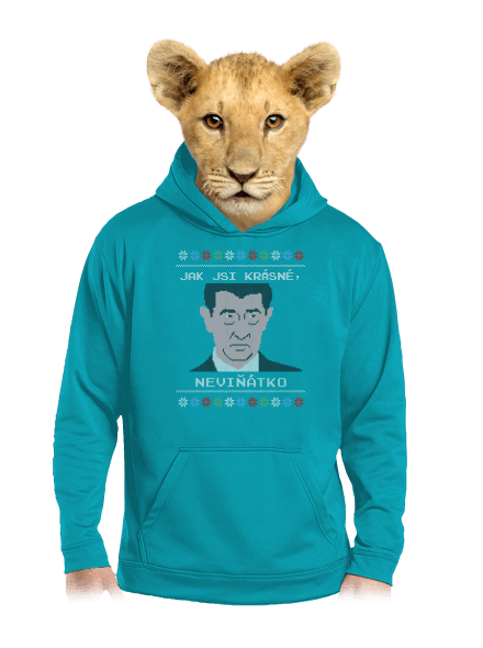 Neviňátko dětská mikina klokanka Hawaiian Blue