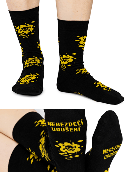 Nebezpečí udušení ponožky