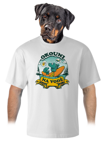 Okouni na vodě unisex tričko oversized White
