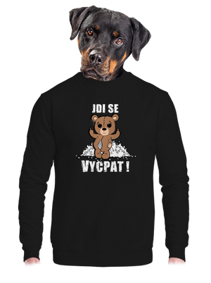unisex mikina bez kapuce