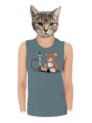 Šíša dámské tílko volné Heather Deep Teal