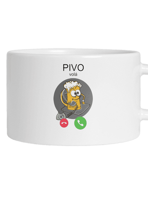 Pivo volá hrnek makronka White