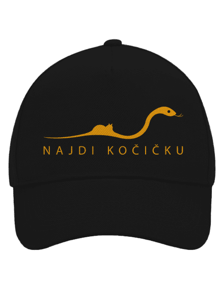 Najdi kočičku kšiltovka baseballka Black