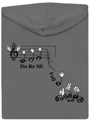 Do re mi fall dámská mikina na zip Steel Gray