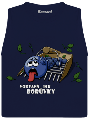 Borůvky dámské tílko volné Navy