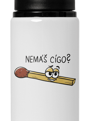 Cígo a oheň lahev na vodu White