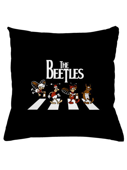Beatles polštář Black