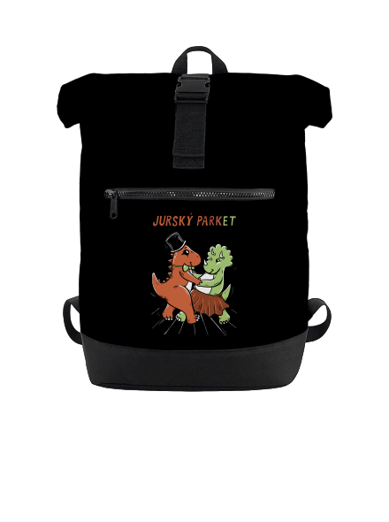 Jurský parket batoh Black