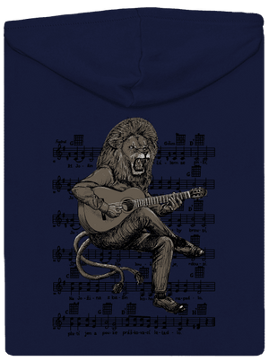 Co Čech, to muzikant pánská mikina na zip Navy