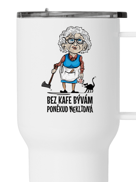 Neklidná bez kafe termohrnek White