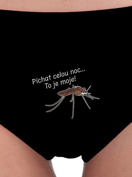 Komár s výdrží dámské kalhotky Black