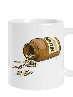 Music Pills klasický hrnek White