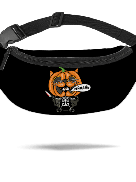 Halloweenská kočička ledvinka Black